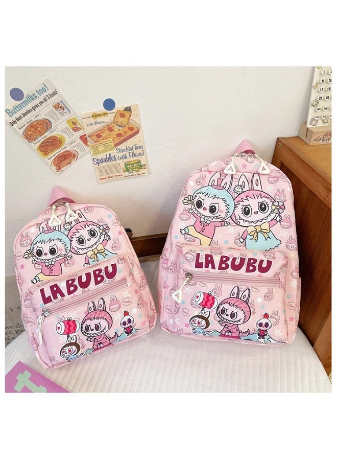 LABUBU Labubu Student Backpack Anime Cartoon Cute Large Capacity Backpacks Kawaii Shopping Travel Shoulders Bag Child Gifts  - Image 3
