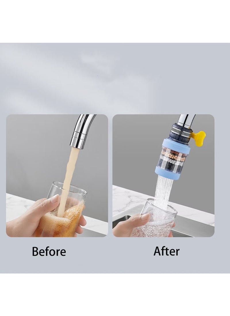 Generic - 1 Pcs With Maifanshi Faucet Water Filter 6 Layer Cartridge Activated Carbon Filters Suitable for Circular Faucets with A Diameter of 15mm-32mm - Image 1
