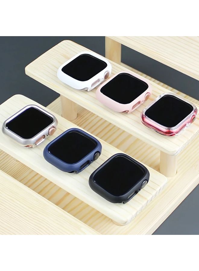 6pcs Watch Protective Case 40mm For Apple Watch 38 40 41 42 44 45 46 49 Ultra Series 10 9 8 Clear Black Blue Pink White Box Set - Image 4