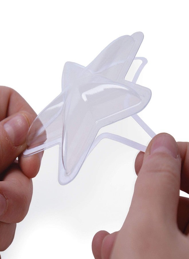 Sizzix 664595, 6 Pack, Translucent Shaker Dome, Star 3, 6/Pkg - Image 1