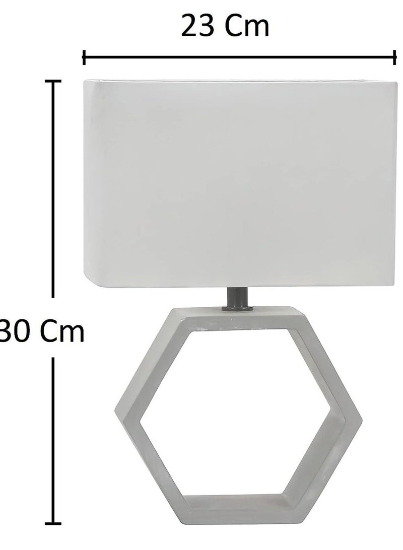 Cement Table 1 Lamp The Sturdy Cement Base  60 Watts - Image 2
