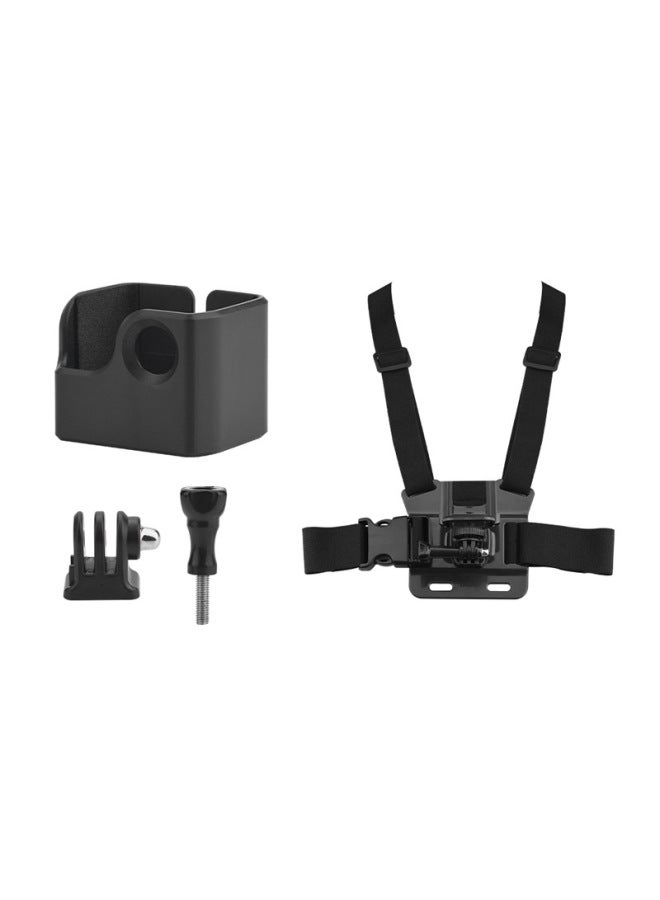 Generic BRDRC Protective Edge Frame For DJI OSMO POCKET 3 Camera Adapter Accessories Sports Camera Protection Case-Color:Adapter Frame + Chest Strap (2-piece Set)  - Image 1