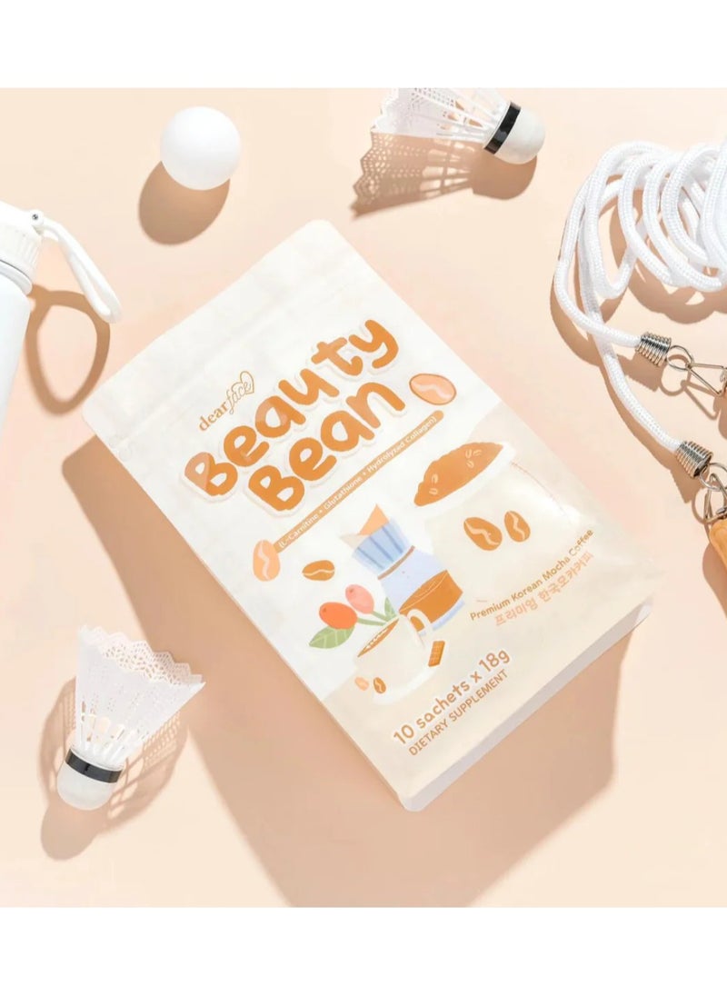 dear face Beauty Bean Premium Korean Mocha Coffee  - Image 1