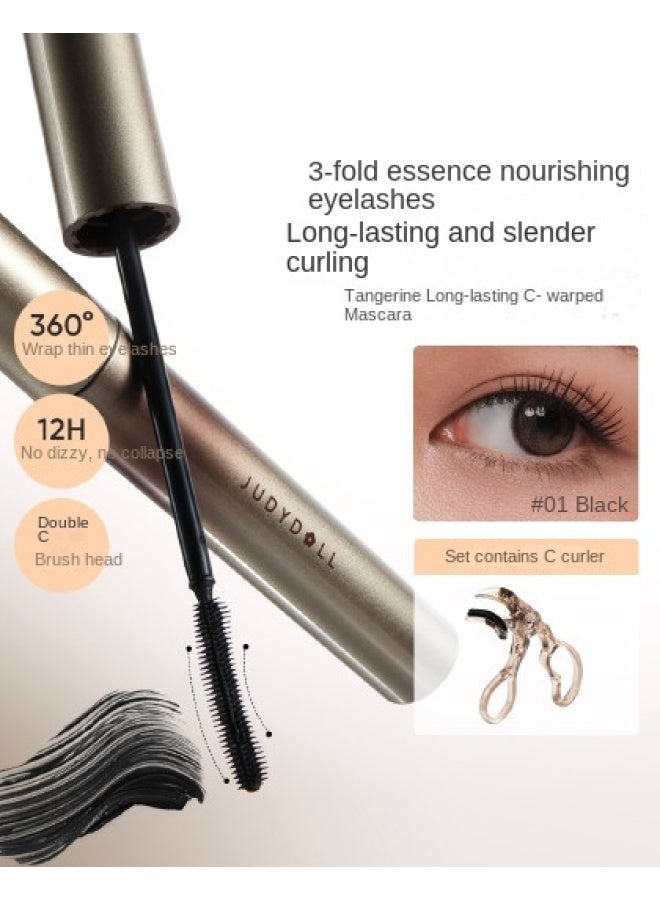 Long-lasting Curling Mascara: Lengthening, Waterproof, Sweatproof, Smudge-proof, Smudge-free, Clump-free, Volumizing, And Long-lasting Hold - Image 2