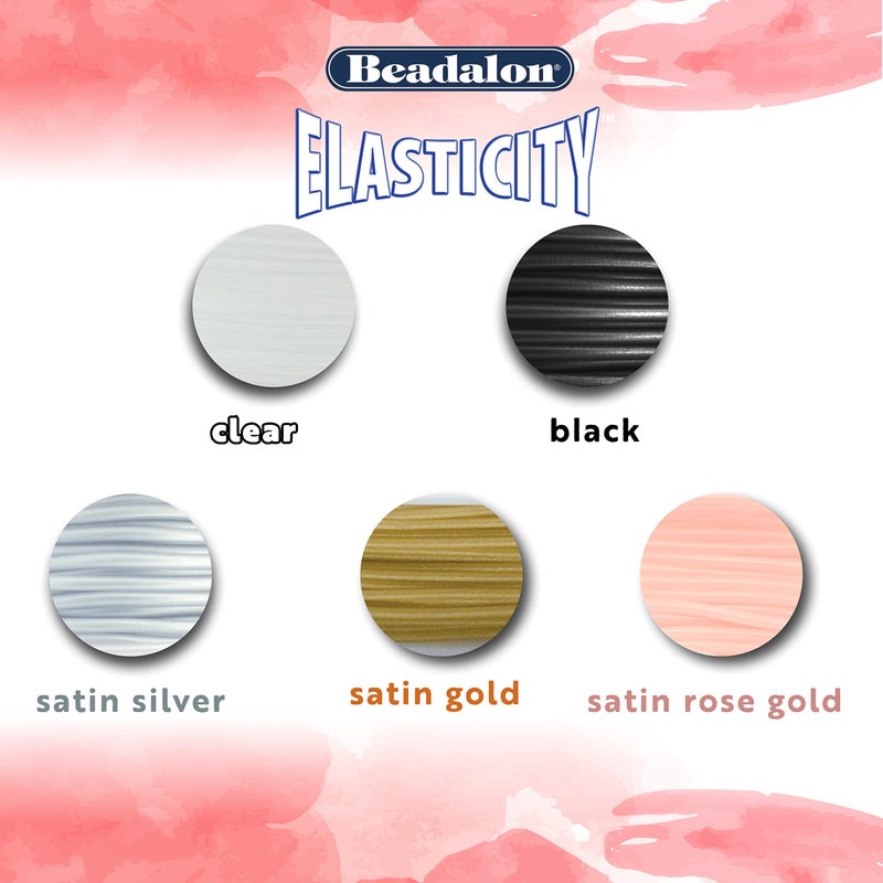 Beadalon Elasticity Stretch Cord, 1.0 mm, Clear, 5 m - Image 5