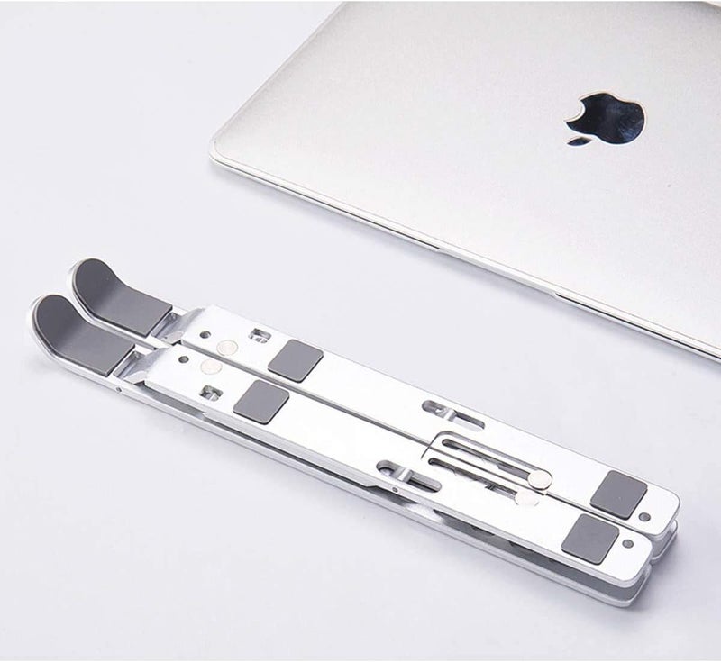 PTN Laptop Stand, Adjustable Portable Laptop Holder for Desk, Aluminum Ventilated Notebook Riser for iPad, MacBook Air Pro, Dell XPS, More 10-15.6 inches PC Computer, Tablet, iPad - Image 3