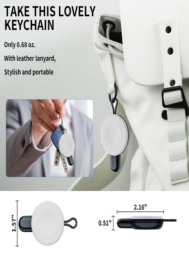 USB-C Charger for Apple Watch, Portable Wireless Magnetic Fast Charging Compatible with Apple iWatch Ultra/Series 8/7/6/5/4/3/SE Travel Pod Charger, Cordless Travel Charger Keychain - Image 2