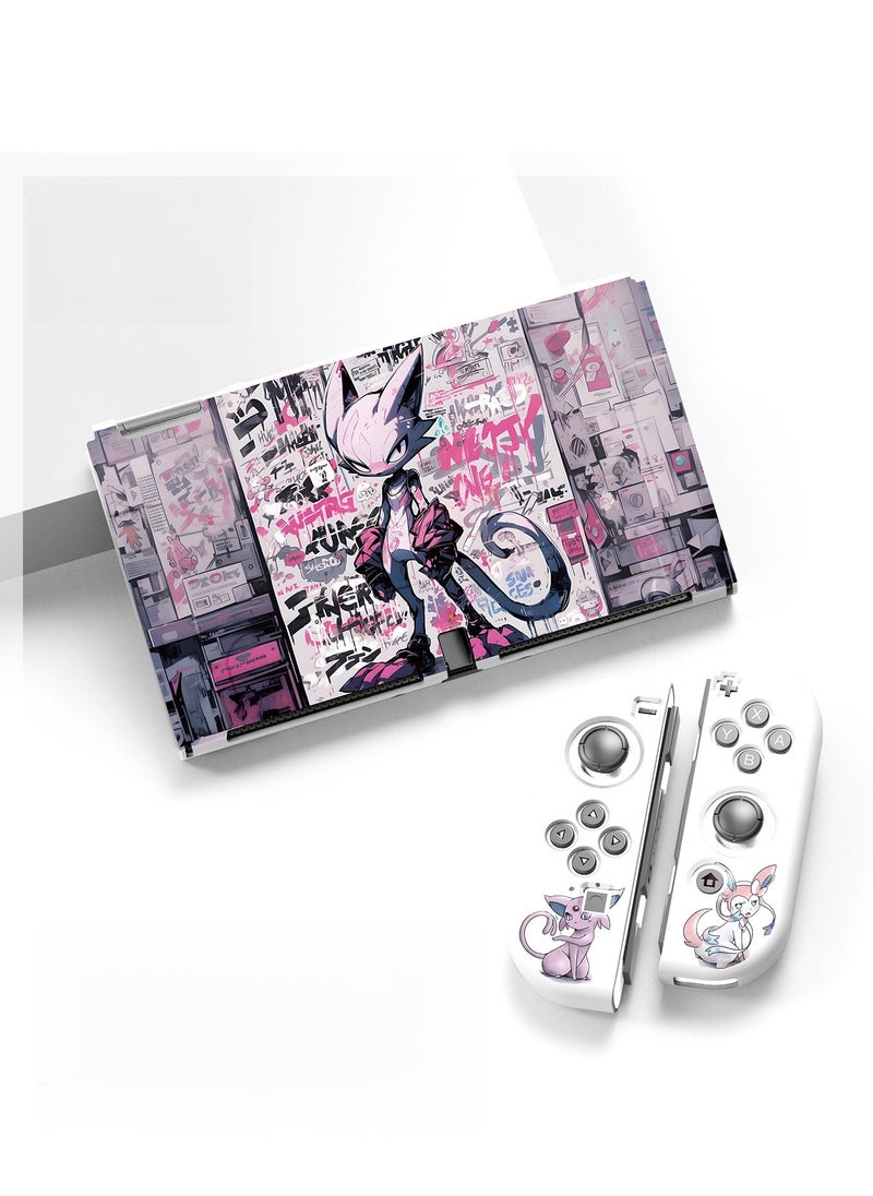 Generic Nintendo Switch OLED protective cover Soft-shell switch and OLED scratch-proof shell cannot use brackets Pokemon 