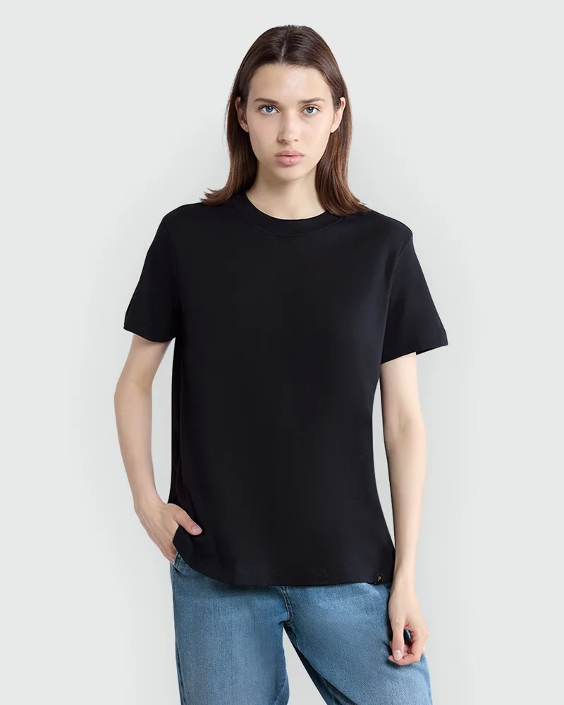 Ovs Ovs Basic Short Sleeve Tee In Black