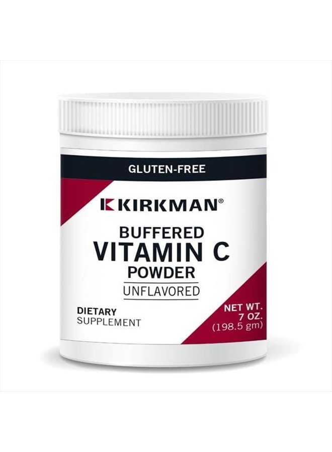 Kirkman Buffered Vitamin C Powder - 7 oz - Potent Antioxidant - Supports Immune Health - Hypoallergenic - Image 1