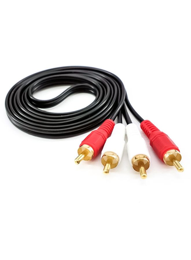 BURAQ 5m Double Lotus Audio Cable RCA Two-To-Two Power Amplifier Audio Cable  - Image 1