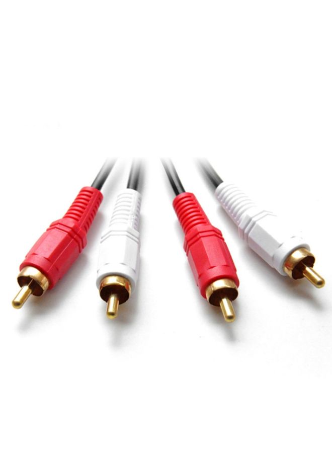 BURAQ 5m Double Lotus Audio Cable RCA Two-To-Two Power Amplifier Audio Cable  - Image 2