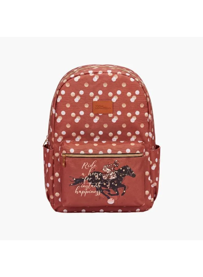 Spirit Tooly Crown Fashion 4in1 Set School Backpack 17 Horse Racing BN