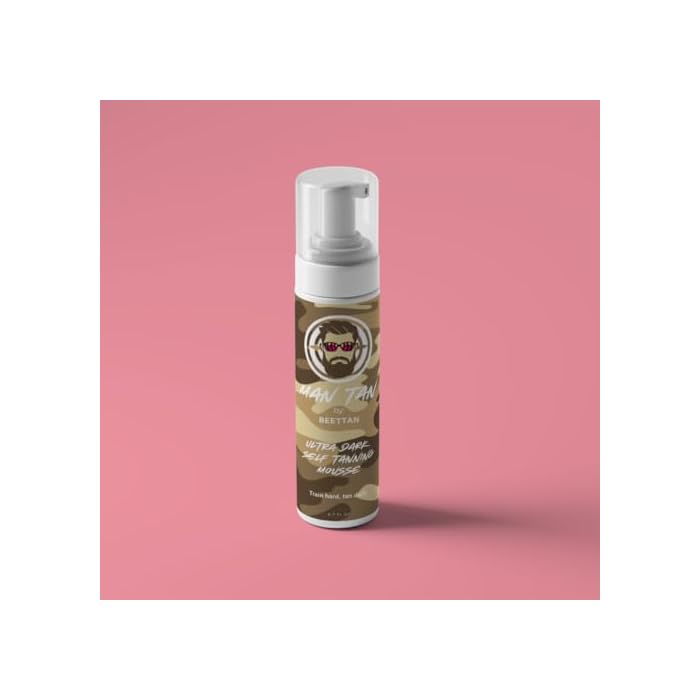 MAN TAN SELF TANNING MOUSSE (ULTRA DARK) with mitt