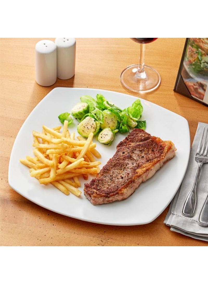 طبق مربع بسيط بقطر 30 سم (11 3/4 بوصة)