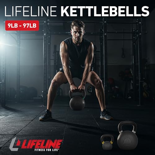 Lifeline Strength Training Kettlebell Weight for Home Gym, 9 Lb Kettlebell - Image 2