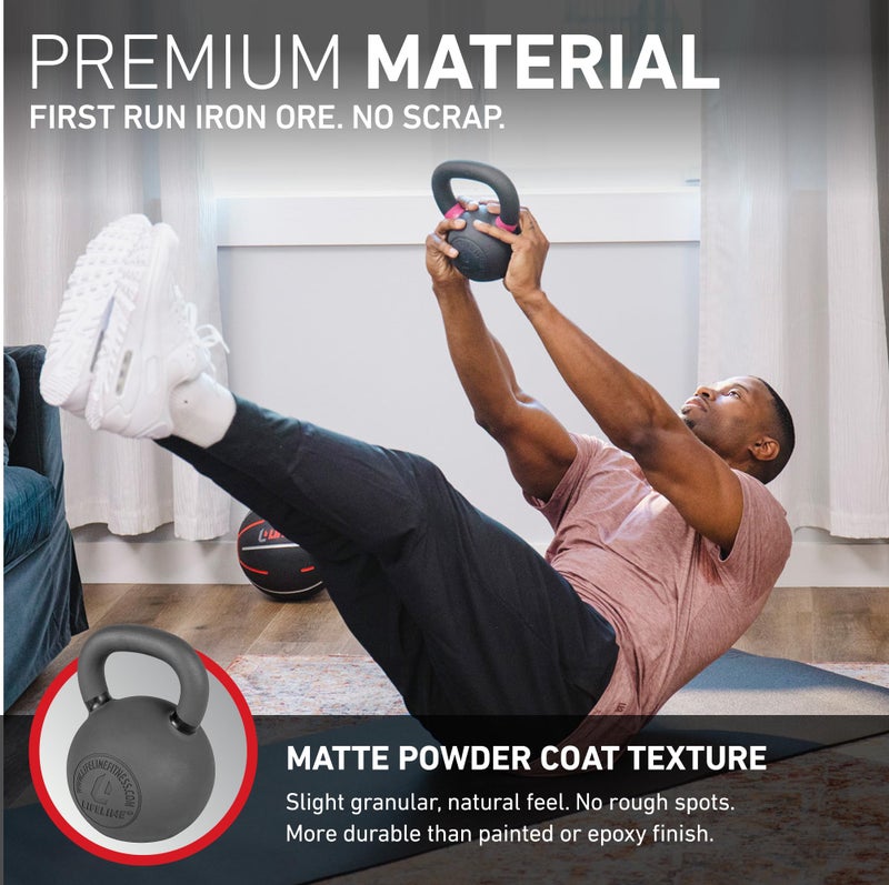 Lifeline Strength Training Kettlebell Weight for Home Gym, 9 Lb Kettlebell - Image 3
