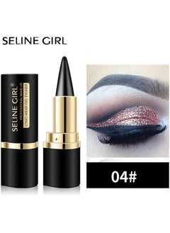 SELINE GIRL Matte Black Gel Eyeliner Stick, Dark Black Eye Liner, Creamy And Smooth Black Gel Stick Tattoo Eyeliner Makeup For Women (Black)  - Image 2