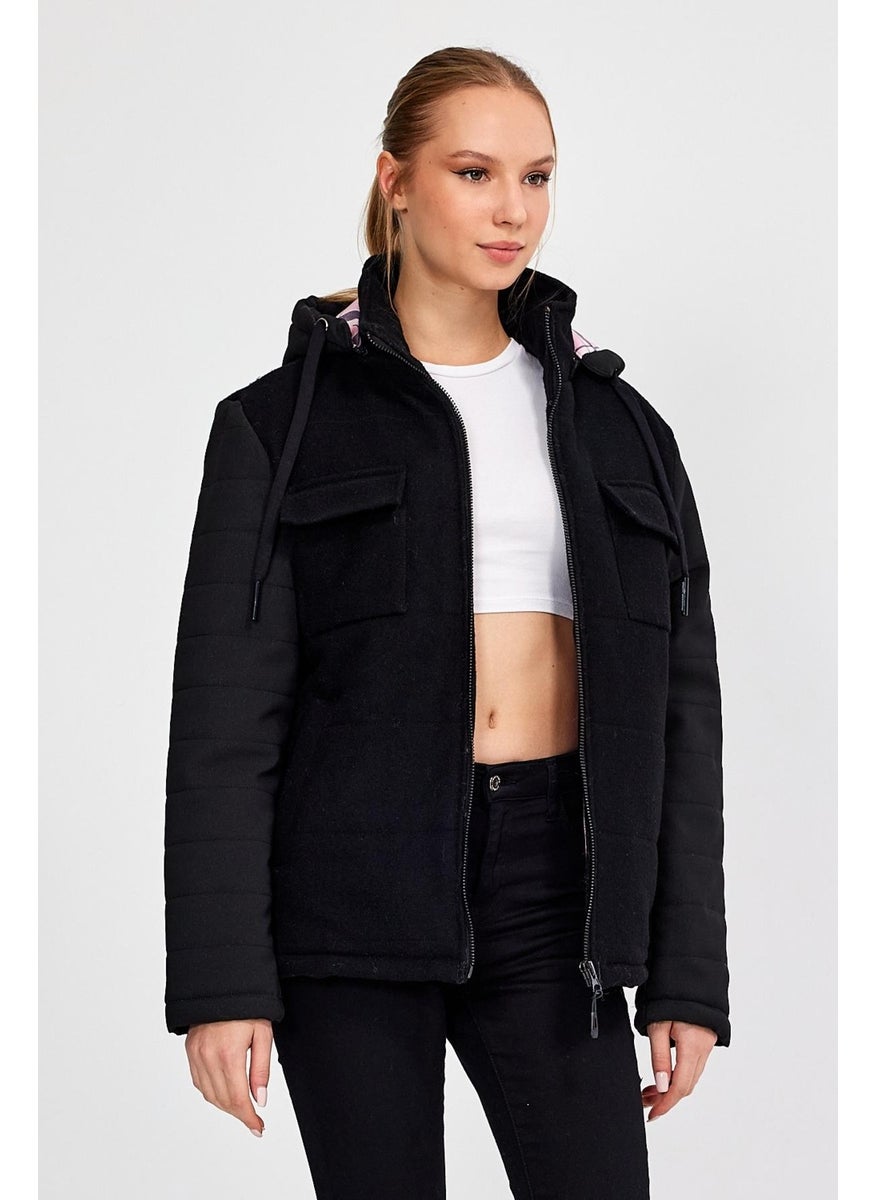 Alexandergardi - Alexandergardı Hooded Comfort Fit Wool Coat (E20-379401) - Image 1