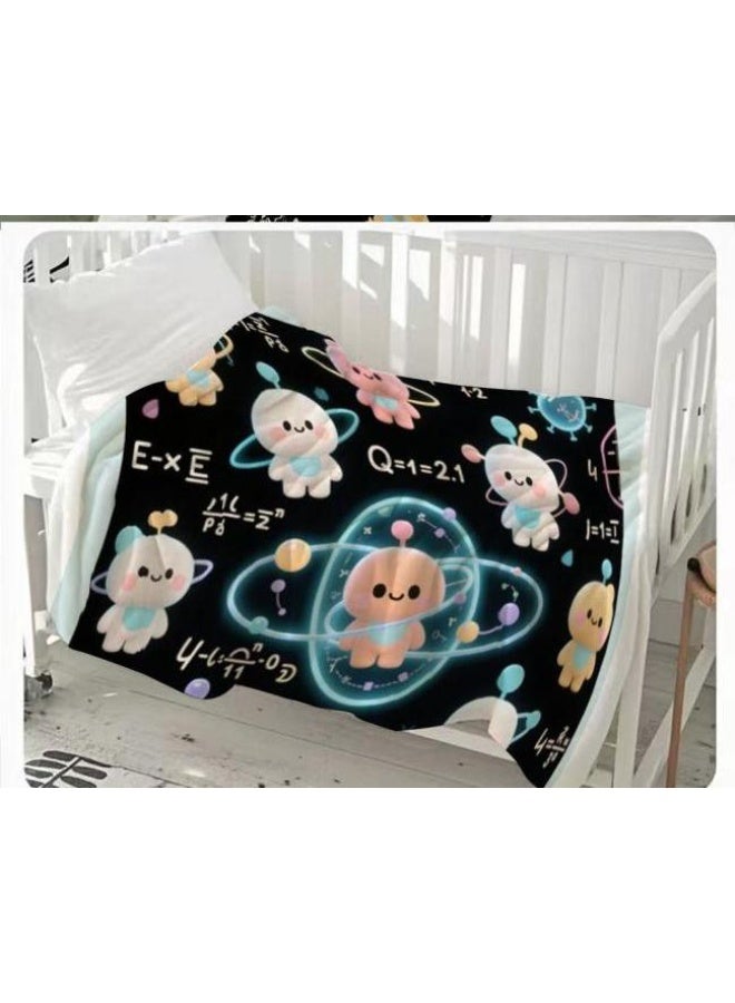 عام بطانية رقيقة من الفانيلا (حرارة ومريحة، ومناسبة للنوم واستخدام اللعبة والغبار والرمل) 150 سم * 200 سم - 874 - Image 1