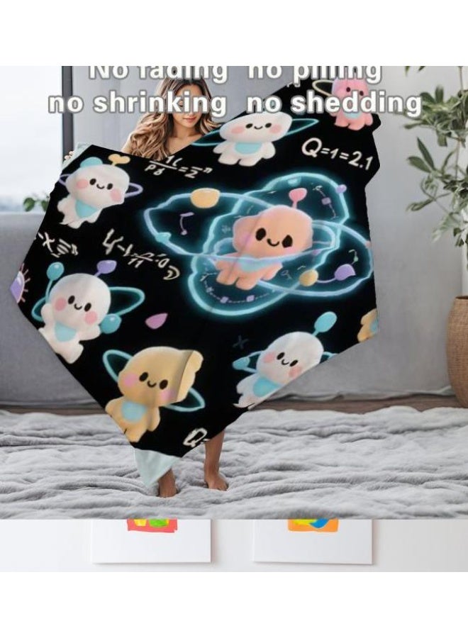 عام بطانية رقيقة من الفانيلا (حرارة ومريحة، ومناسبة للنوم واستخدام اللعبة والغبار والرمل) 150 سم * 200 سم - 874 - Image 4