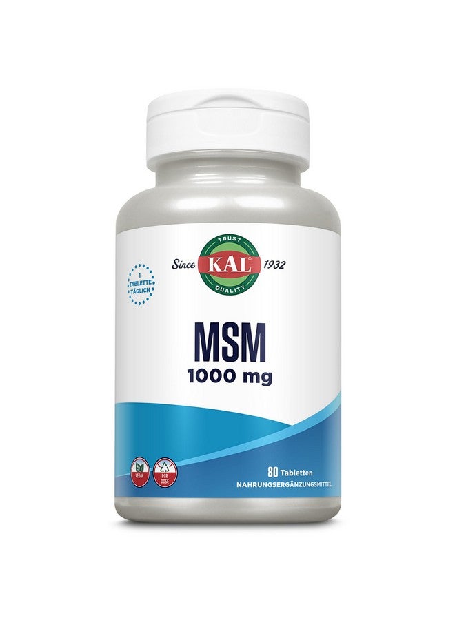 KAL 1000 Mg Msm Tablets, 80 Count - Image 1