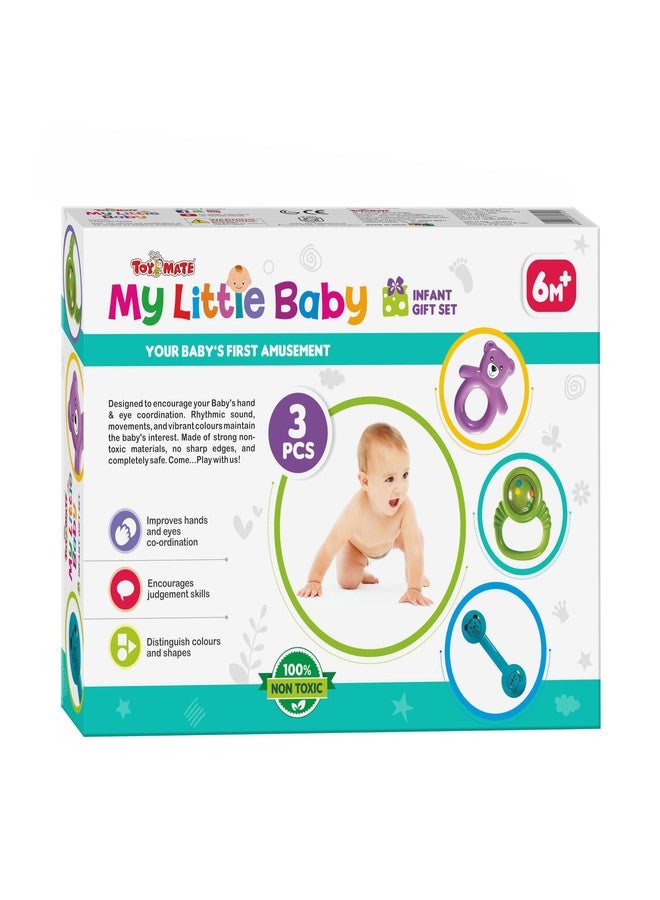 Toymate My Little Baby Infant Rattle Gift Set (3 PCS) - Baby Rattle Toys for 6+ Months | Non-Toxic Musical Teether & Hand Grasping Toys | Early Learning & Sensory Development Toys for Babies - Image 2