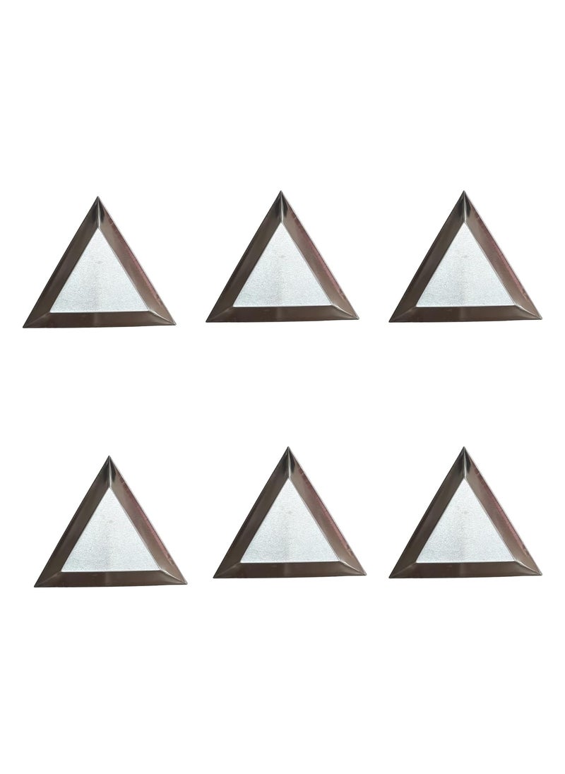 LUXURO LUXURO Triangular Tray Set 6 PC Jewelry Making Tool Sorting Tray Triangular  - Image 2