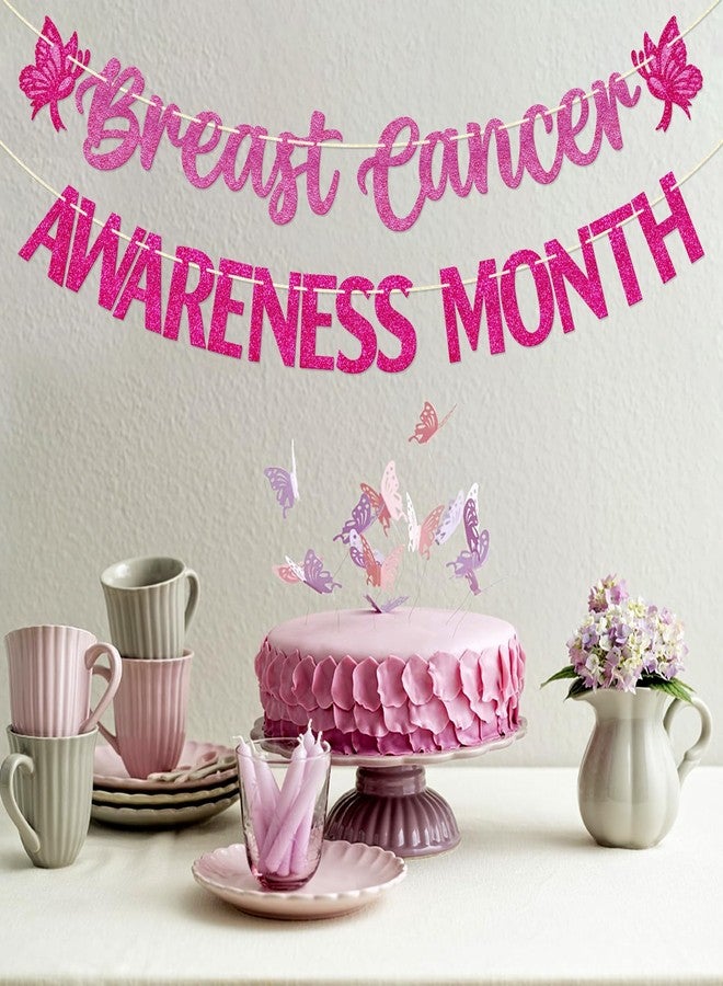FOZEE Breast Cancer Awareness Month Banner, Breast Cancer Party Decorations, October Pink Decor - Image 5