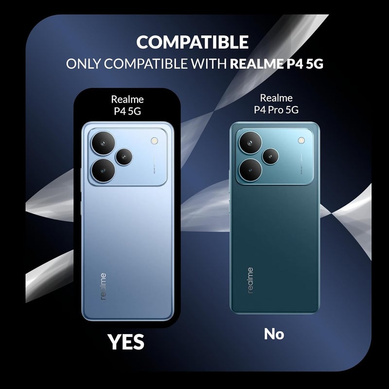 ShieldTech Back Cover Case + Screen Protector for Realme P4 5G | Transparent Mobile Phone Back Case Cover for Realme P 4 5G | Realme P4 5G TPU Transparent Mobile Phone Back Cover Case - Image 5