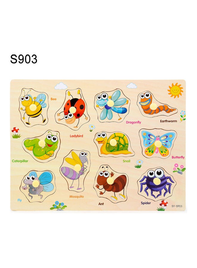 Insects Themed Wooden Puzzle Set