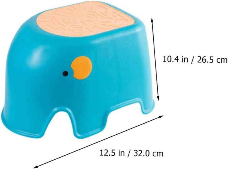 Amosfun 2pcs Boys and Girls Stool for Toddlers Non-Slip Step Stool Bathroom Footstool Safety Feature - Image 2