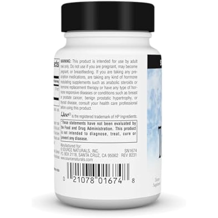 Source Naturals تونغكات علي منشط الرغبة الجنسية للذكور* - 60 قرص - Image 3