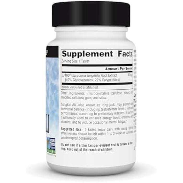 Source Naturals تونغكات علي منشط الرغبة الجنسية للذكور* - 60 قرص - Image 2