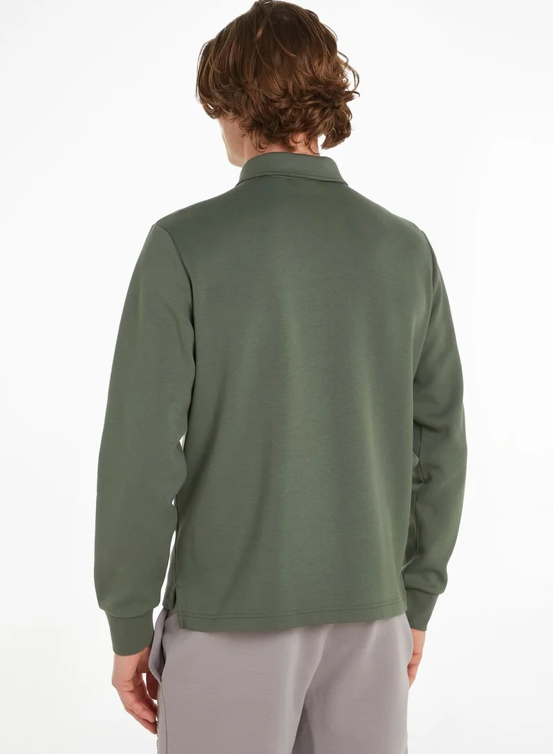 CALVIN KLEIN Logo Half Zip Sweatshirt