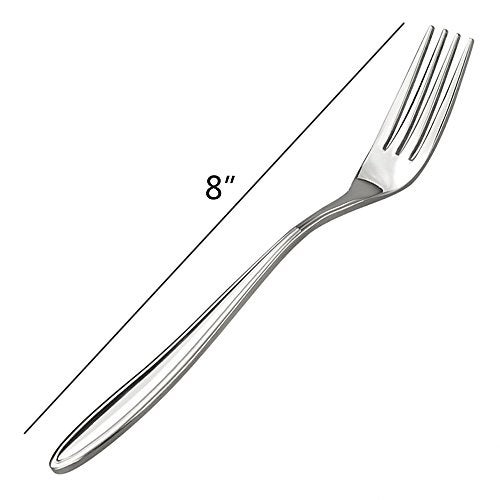 Jekiyo Stainless Steel Dinner Forks, 8 Inch, 12 Pieces Table Fork - Image 2