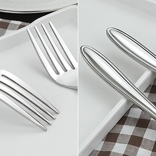 Jekiyo Stainless Steel Dinner Forks, 8 Inch, 12 Pieces Table Fork - Image 4