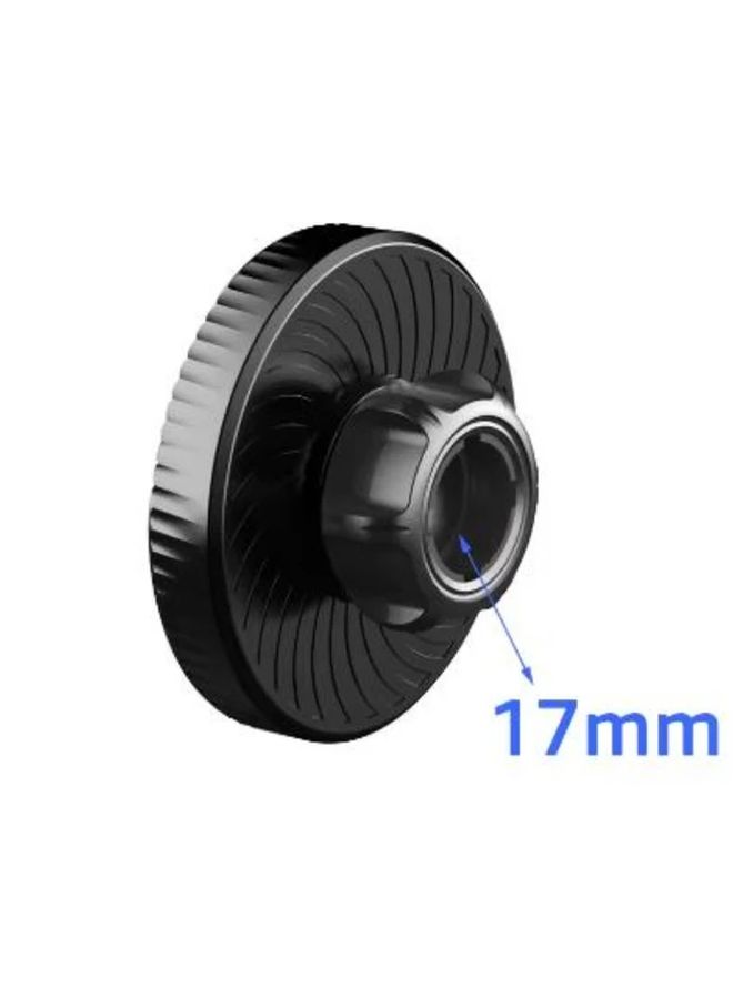 Black Magnetic Car Phone Mount Universal 17mm Ball Head Holder for Mobile Cellphone - Image 3