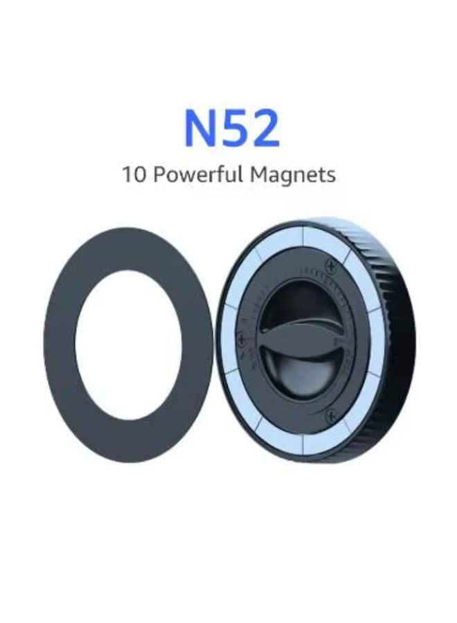 Black Magnetic Car Phone Mount Universal 17mm Ball Head Holder for Mobile Cellphone - Image 5