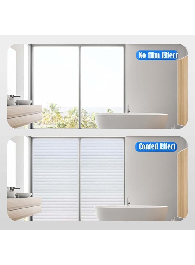 جيه زد اس غشاء الخصوصية من JZS، ملصقات نافذة مزخرفة بألوان قوس قزح، ملصقات ثابتة مانعة لأشعة الشمس لديكور الغرفة والمنزل، غطاء زجاجي غير لاصق، 45 × 200 سم، طراز فينيسي تقليدي - Image 4