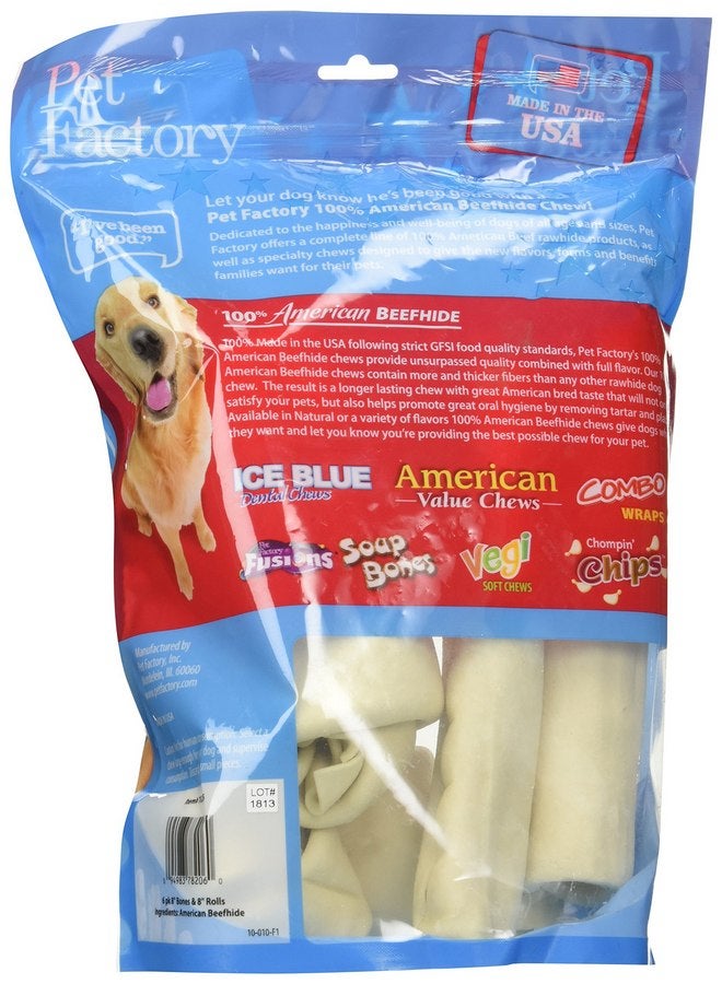 بيت فاكتوري عبوة اقتصادية من 6 قطع من علكات المضغ للكلاب الكبيرة من PET FACTORY 949048 USA - Image 2