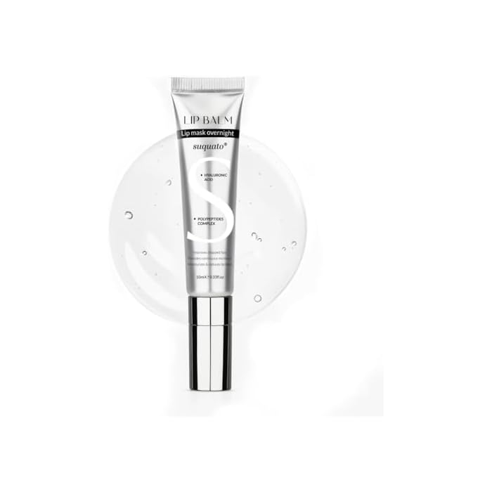 Peptide Lip Treatment Butter Balm: Mini Plumping Gloss Set for Dry Care, With Hyaluronic Acid and Mask Overnight for Glowy Skin, Travel Size Night Hydrating Balm