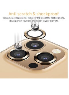 DIGI CORE iPhone 13 Pro Camera Lens Protector Compatible With Apple iPhone Keep Original Camera HD Glass iPhone 13 Pro Max Camera Lens Protector Gold  - Image 3