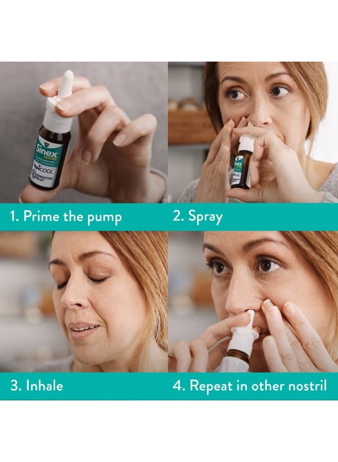 Vicks Sinex SEVERE Nasal Spray with VapoCOOL, Soothing Vicks Vapors, Decongestant Medicine, Relief from Stuffy Nose due to Cold or Allergy, & Nasal Congestion, Sinus Pressure Relief, 265 Sprays  - Image 5