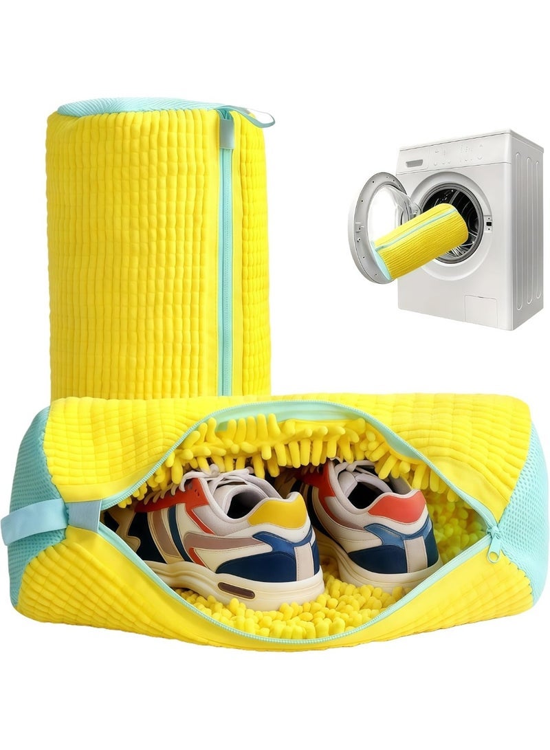 شنطة غسيل الأحذية والجزم والكوتشيات - كيس غسل الجزم للغسالات - شنطة غسيل أحذية قابلة لإعادة الاستخدام وقابلة للتعليق للغسالة والمجفف، شنطة أحذية للغسالة لجميع أنواع وأحجام الأحذية متعددة الالوان - Image 1