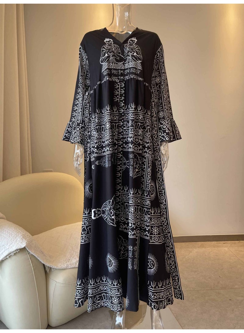 general 2025-2026 Shein Temu Print Dress - Image 2