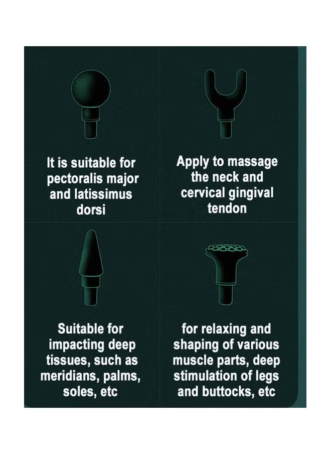 MACEST USB Charge Mini Electric Fascia Muscle Massage Gun With LCD Display Pain Therapy For Body Relaxation  - Image 2