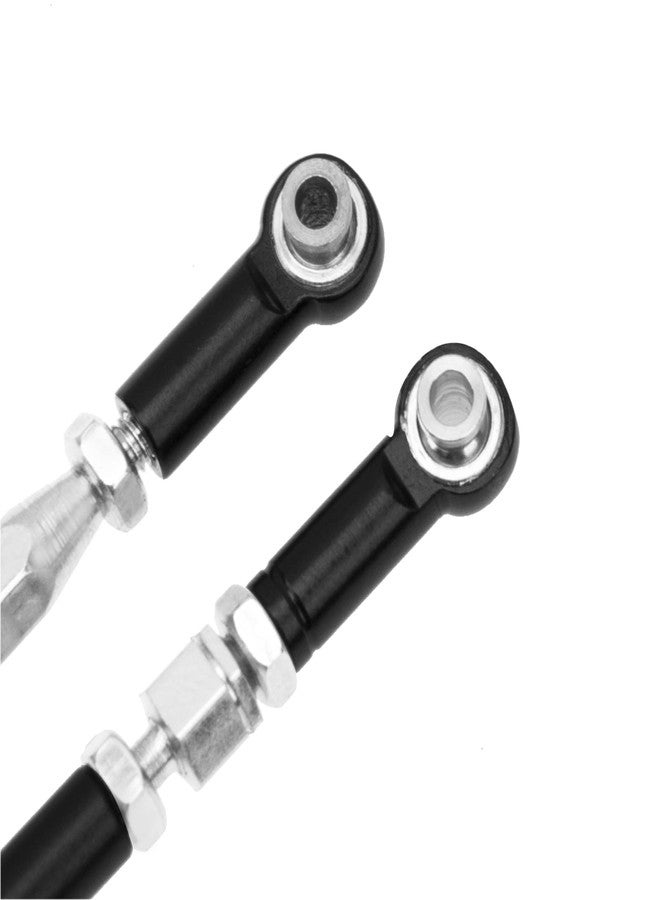 Vgoohobby Metal Adjustable Turnbuckles Camber Links Pull Rod Steering Servo Linkages Tie Rod Compatible with MN Model D90 99S MN90 1/12 RC Crawler Car (Black) - Image 3