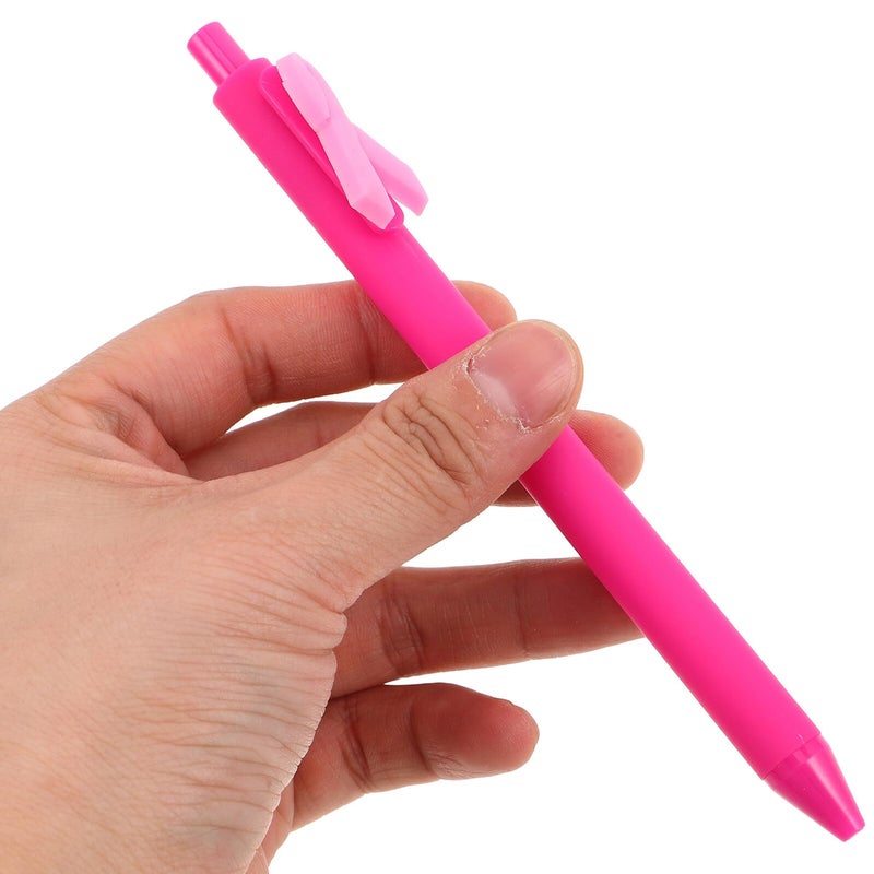 Pink Ribbon Ballpoint Pens 5 Pack Smooth Writing For Charity Fundraising - Image 5