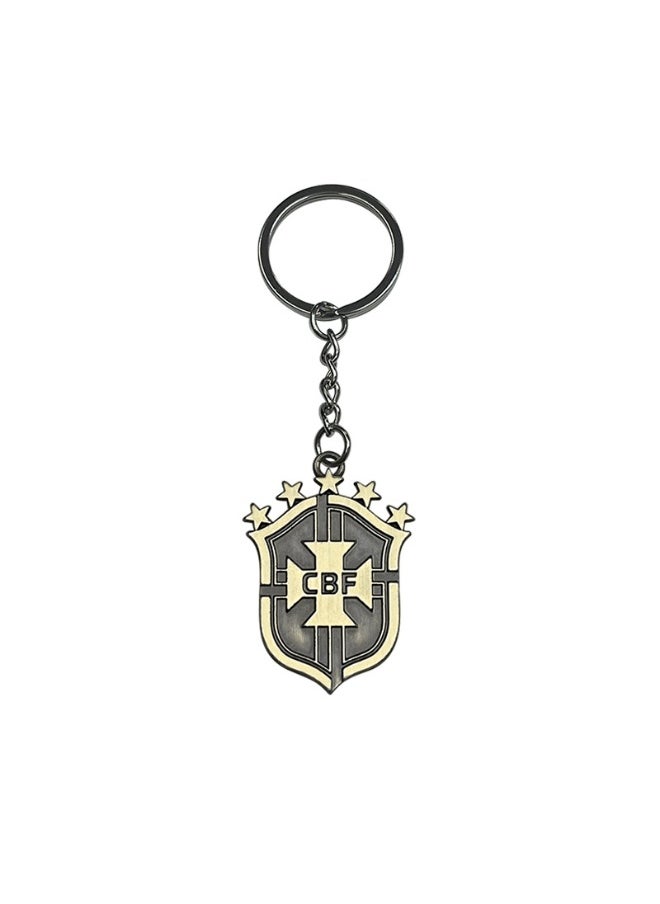 Generic Football Club World Cup Keychain Real Madrid/Brazil/Argentina/Germany/Barcelona/Juve Keychain Accessory Pendant Bag Chain Car Keychain Creative Gift for Unisex 